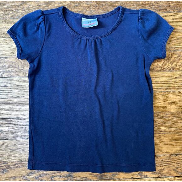 Hanna Andersson Girls’ Navy Basic Shirt Size 4 - Picture 1 of 2